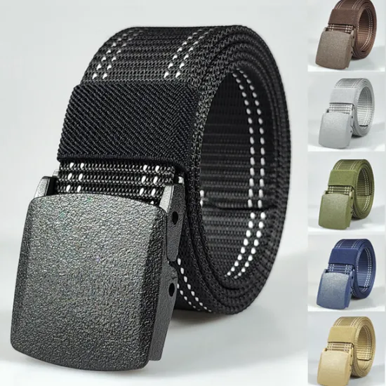 Discount OUKU Men's Belt Tactical Belt Nylon Web Work Belt Black Yellow Knitted Fabric Military Army Linear Daily Wear Going out Weekend