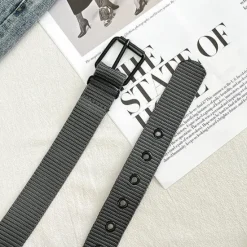 OUKU Men's Belt Tactical Belt Nylon Web Work Belt Black Blue Canvas Stainless Steel / Iron Military Army Plain Daily Wear Going out Weekend
