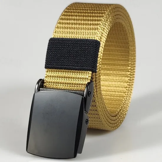 Discount OUKU Men's Belt Tactical Belt Nylon Web Work Belt Black Yellow Nylon Military Army Plain Daily Wear Going out Weekend