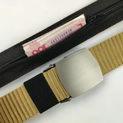 Outlet OUKU Men's Belt Tactical Belt Nylon Web Work Belt Black Yellow Nylon Military Army Plain Daily Wear Going out Weekend
