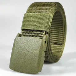Sale OUKU Men's Belt Tactical Belt Nylon Web Work Belt Black Yellow Knitted Fabric Military Army Plain Daily Wear Going out Weekend