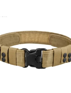 New OUKU Men's Belt Tactical Belt Snap Buckle Black Khaki Knit Fashion Athleisure Tactical Pure Color Outdoor Sports Outdoor Hiking