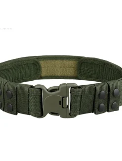 New OUKU Men's Belt Tactical Belt Snap Buckle Black Khaki Knit Fashion Athleisure Tactical Pure Color Outdoor Sports Outdoor Hiking