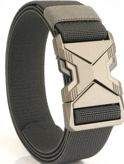 Discount OUKU Men's Belt Tactical Belt Waist Belt Black Kakhi Polyester Alloy Durable Adjustable Plain Outdoor Daily