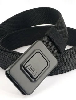 Outlet OUKU Men's Belt Tactical Belt Waist Belt Black Kakhi Alumium Alloy Durable Adjustable Plain Outdoor Daily