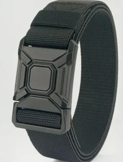 Online OUKU Men's Belt Tactical Belt Waist Belt Black Kakhi Alloy Durable Adjustable Plain Outdoor Daily
