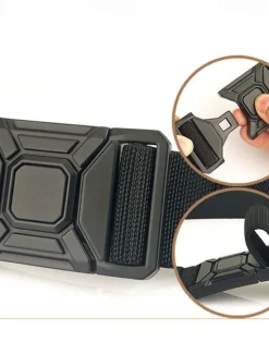 Online OUKU Men's Belt Tactical Belt Waist Belt Black Kakhi Alloy Durable Adjustable Plain Outdoor Daily