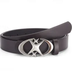 New OUKU Men's Belt Waist Belt Black White Alloy Durable Adjustable Plain Outdoor Daily