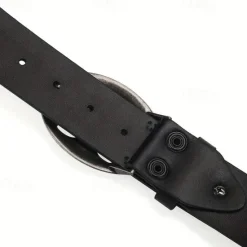 Outlet OUKU Men's Belt Waist Belt Alloy Durable Adjustable Plain Outdoor Daily Black