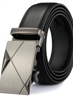 New OUKU Men's Belt Waist Belt Black 1# Black 2# Alloy Durable Adjustable Plain Outdoor Daily