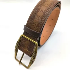 Clearance OUKU Men's Belt Waist Belt Alloy Durable Adjustable Floral Outdoor Daily Brown