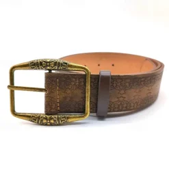 Clearance OUKU Men's Belt Waist Belt Alloy Durable Adjustable Floral Outdoor Daily Brown
