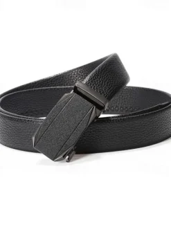 Outlet OUKU Men's Belt Waist Belt Silver Black Alloy Durable Adjustable Plain Outdoor Daily