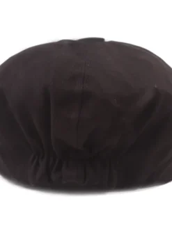 Clearance OUKU Men's Beret Hat Newsboy Hat Black Yellow Cotton Streetwear Stylish Casual Outdoor Daily Going out Plain Sunscreen
