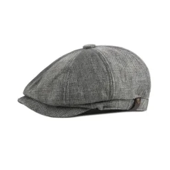 Discount OUKU Men's Beret Hat Newsboy Hat Black khaki Polyester Stylish 1920s Fashion Casual Outdoor Daily Going out Plain Sunscreen