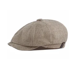 Discount OUKU Men's Beret Hat Newsboy Hat Black khaki Polyester Stylish 1920s Fashion Casual Outdoor Daily Going out Plain Sunscreen