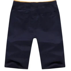 OUKU Men's Bermuda shorts Workout Shorts Golf Shorts Drawstring Elastic Waist Plain Outdoor Going out Cotton Blend Fashion Streetwear Red Sky Blue Micro-elastic Khaki