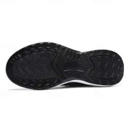 Hot OUKU Men's Black Running Sneakers with Fur Lining, Winter Warm Athletic Shoes for Outdoor Sports and Casual Wear