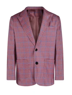 Sale OUKU Men's Blazer Jacket Sport Coat Casual Wine Blue Regular Fit