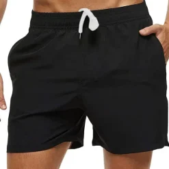 Outlet OUKU Men's Board Shorts Swim Shorts Swim Trunks Shorts with Mesh lining Plain Breathable Quick Dry Surfing Holiday Formal Boho ArmyGreen Black