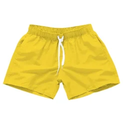 Discount OUKU Men's Board Shorts Swim Shorts Swim Trunks Drawstring with Pockets Solid Colored Waterproof UV Sun Protection Swimming Pool Hawaiian Casual / Sporty Black White Micro-elastic