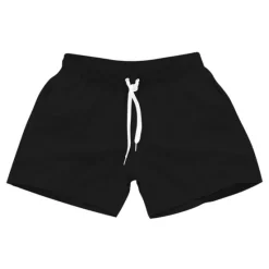 Discount OUKU Men's Board Shorts Swim Shorts Swim Trunks Drawstring with Pockets Solid Colored Waterproof UV Sun Protection Swimming Pool Hawaiian Casual / Sporty Black White Micro-elastic