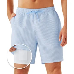 Outlet OUKU Men's Board Shorts Swim Shorts Swim Trunks Shorts With Compression Liner Plain Comfort Breathable Holiday Going out Swimming Pool Hawaiian Boho Black Pink