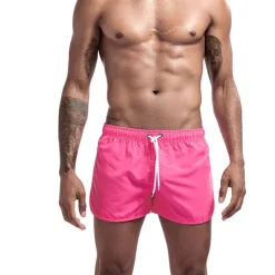 Sale OUKU Men's Board Shorts Swim Shorts Swim Trunks Elastic Waist Solid Color Quick Dry Short Daily Gym Bathing Chic & Modern Casual / Sporty Black White Micro-elastic