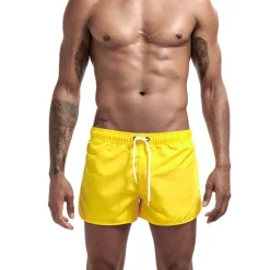 Sale OUKU Men's Board Shorts Swim Shorts Swim Trunks Elastic Waist Solid Color Quick Dry Short Daily Gym Bathing Chic & Modern Casual / Sporty Black White Micro-elastic