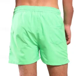 Discount OUKU Men's Board Shorts Swim Shorts Swim Trunks Shorts Drawstring Elastic Waist Plain Comfort Quick Dry Short Holiday Beach Weekend Fashion Casual White Pink Micro-elastic