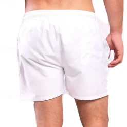 Discount OUKU Men's Board Shorts Swim Shorts Swim Trunks Shorts Drawstring Elastic Waist Plain Comfort Quick Dry Short Holiday Beach Weekend Fashion Casual White Pink Micro-elastic