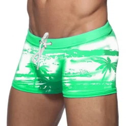OUKU Men's Board Shorts Swim Shorts Swim Trunks Beach Shorts Drawstring Graphic Prints Quick Dry Outdoor Holiday Going out Hawaiian Boho Blue Purple