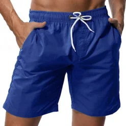 Discount OUKU Men's Board Shorts Swim Shorts Swim Trunks Shorts Pocket with Mesh lining Plain Comfort Breathable Holiday Going out Hawaiian Boho Gray Green Black