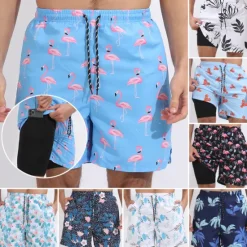 Discount OUKU Men's Board Shorts Swim Shorts Swim Trunks Surfing Casual Holiday Beach Quick Dry Drawstring With Compression Liner Gradient Hawaiian Boho Activewear 1 5