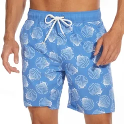 New OUKU Men's Board Shorts Swim Shorts Swim Trunks Drawstring Elastic Waist Coconut Tree Graphic Prints Comfort Quick Dry Short Holiday Beach Weekend Fashion Casual Black Blue Micro-elastic