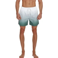 Discount OUKU Men's Board Shorts Swim Shorts Swim Trunks Drawstring with Mesh lining Elastic Waist Gradient Quick Dry Short Casual Daily Holiday Hawaiian Boho Black Pink Micro-elastic