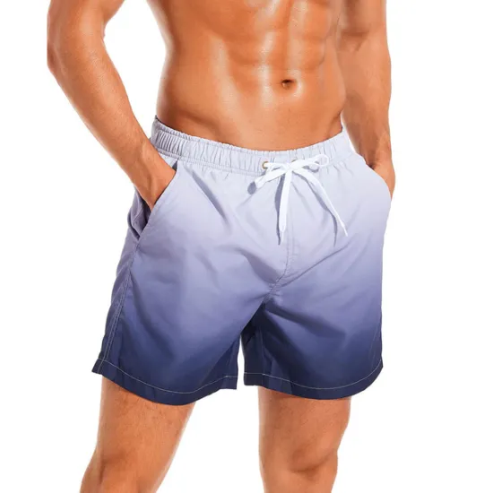 Discount OUKU Men's Board Shorts Swim Shorts Swim Trunks Drawstring with Mesh lining Elastic Waist Gradient Quick Dry Short Casual Daily Holiday Hawaiian Boho Black Pink Micro-elastic