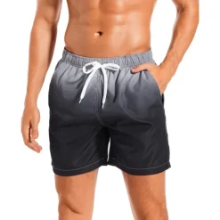 Discount OUKU Men's Board Shorts Swim Shorts Swim Trunks Drawstring with Mesh lining Elastic Waist Gradient Quick Dry Short Casual Daily Holiday Hawaiian Boho Black Pink Micro-elastic
