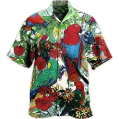 Hot OUKU Men's Boardmasters Music Notes Shirt Summer Hawaiian Shirt Button Up Shirt Short Sleeve Sports Fashion Streetwear Casual Hawaiian Holiday Summer Spring Cuban Collar Print Button-Down Wine Apricot