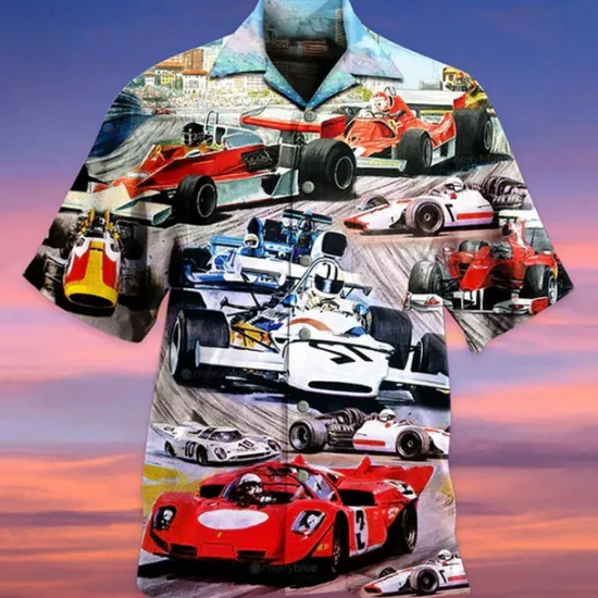 Hot OUKU Men's Boardmasters Music Notes Shirt Summer Hawaiian Shirt Button Up Shirt Short Sleeve Sports Fashion Streetwear Casual Hawaiian Holiday Summer Spring Cuban Collar Print Button-Down Wine Apricot