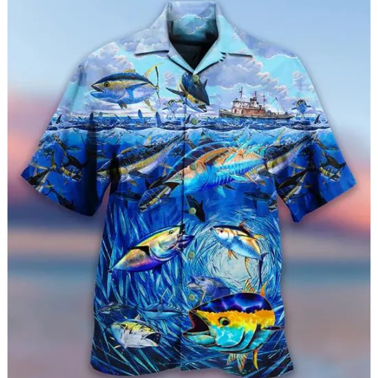 Clearance OUKU Men's Boat Seascape Pattern Shirt Summer Hawaiian Shirt Aloha Shirt Short Sleeve Shirt Cuban Collar Tropical Fashion Streetwear Casual Hawaiian Holiday Black White Yellow S M L