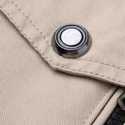Discount OUKU Men's Bomber Jacket Cargo Jacket Military Jacket Daily Vacation Wearproof Pocket Fall & Winter Plain Fashion Classic Stand Collar Regular Black Red Green Khaki Dark Blue Jacket