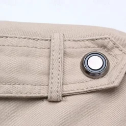 Discount OUKU Men's Bomber Jacket Cargo Jacket Military Jacket Daily Vacation Wearproof Pocket Fall & Winter Plain Fashion Classic Stand Collar Regular Black Red Green Khaki Dark Blue Jacket