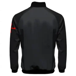 Best OUKU Men's Bomber Jacket Coat Breathable Comfortable Dailywear Zipper Side Pockets 3D Print Spring Fall Winter Standing Collar Long Sleeve Black