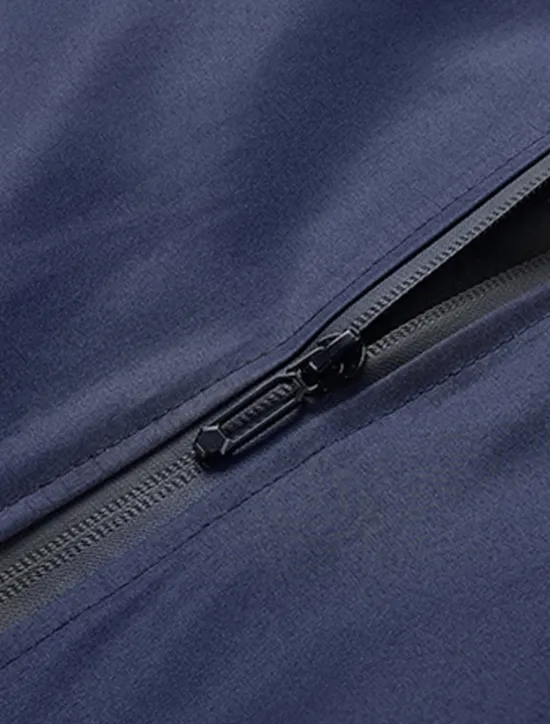 Outlet OUKU Men's Bomber Jacket Transition Jacket Going out Pocket All Seasons Plain Casual Standing Collar Regular Black Blue Army Green Jacket Gray