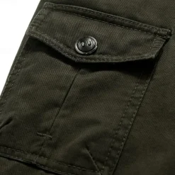 New OUKU Men's Bomber Jacket Varsity Jacket Tactical Jacket Casual Wearable Multi Pocket Spring Fall Winter Military Military Style Stand Collar Regular Cotton Black Khaki Army Green Jacket