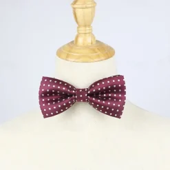 OUKU Men's Bow Tie Business Modern Contemporary Polka Dot Pattern Wedding Party Daily Wear