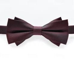 Outlet OUKU Men's Bow Tie Neckties Bowtie Pre-Tied Adjustable Bow Plain Wedding Birthday Party