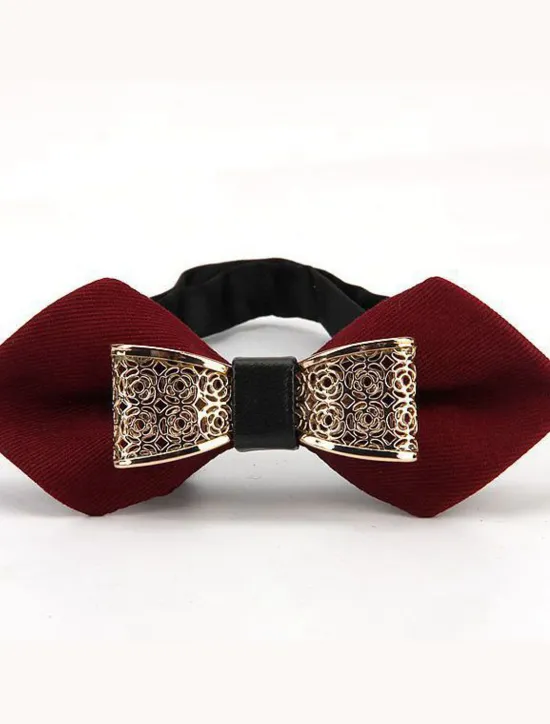 Best OUKU Men's Bow Tie Party Wedding Bow Solid Colored Formal Party Evening Party & Evening