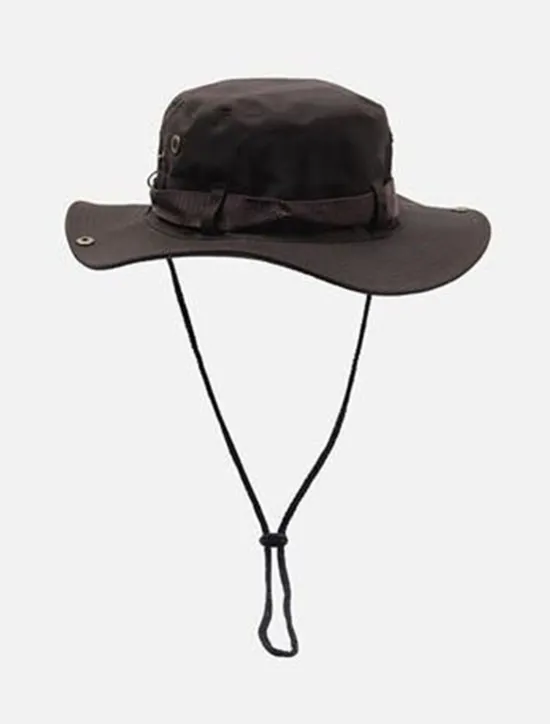 Best OUKU Men's Bucket Hat Sun Hat Cowboy Hat Black Green Polyester Travel Beach Outdoor Vacation Plain Adjustable Sun Protection Fashion
